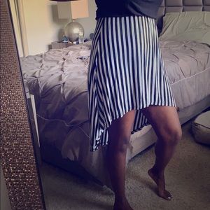 Asymmetrical Striped Dress